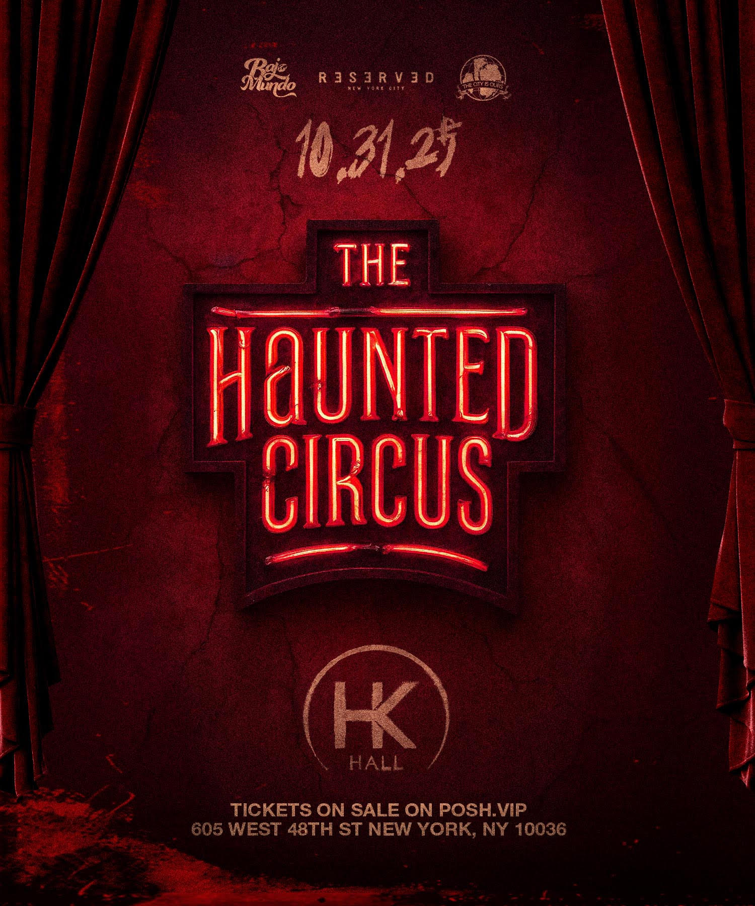 The Haunting Of Hk Hall – The Haunted Circus Halloween Party Cover