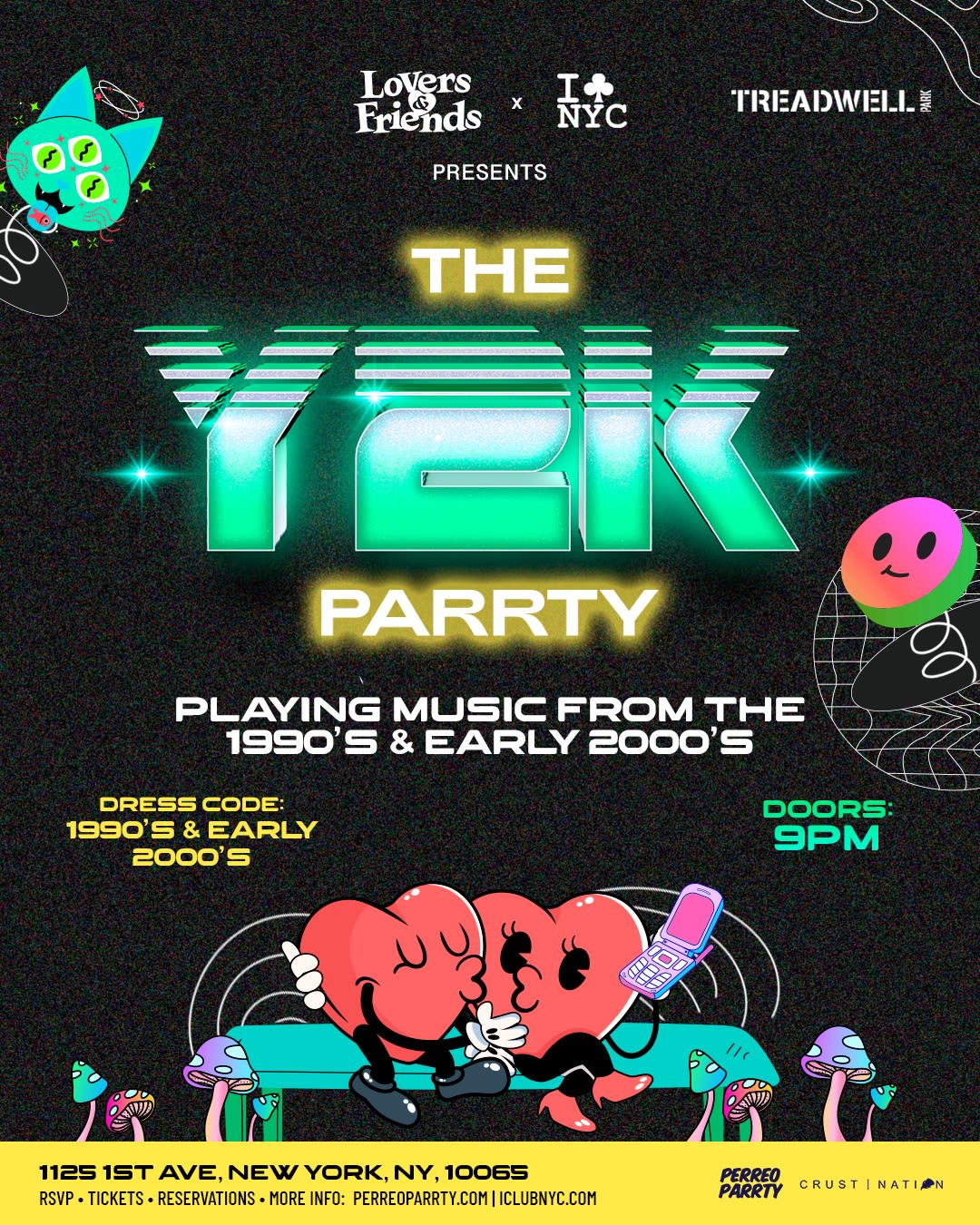 The Y2k Party At Treadwell Nyc - Games, Cocktails & Live Djs Cover