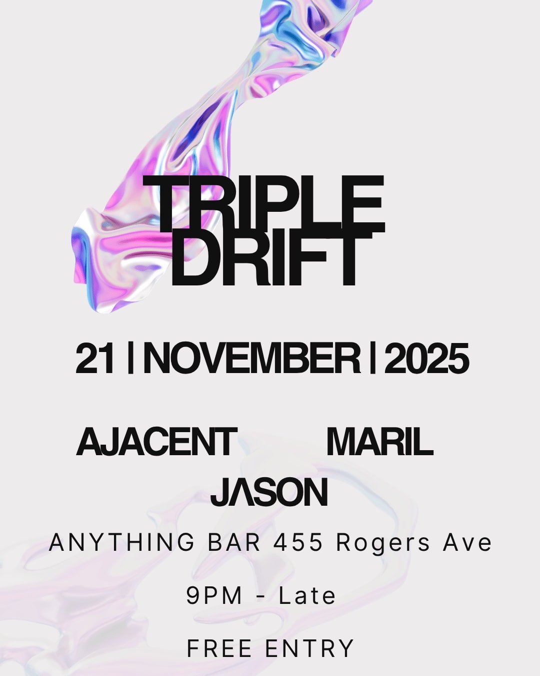 Triple Drift: Jλson - Ajacent - Maril Cover