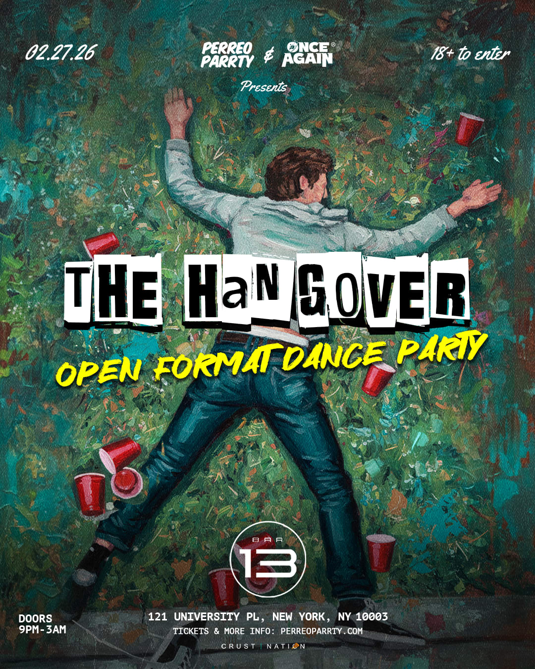 The Hangover - Open Format Dance Party In Nyc (18+) Cover