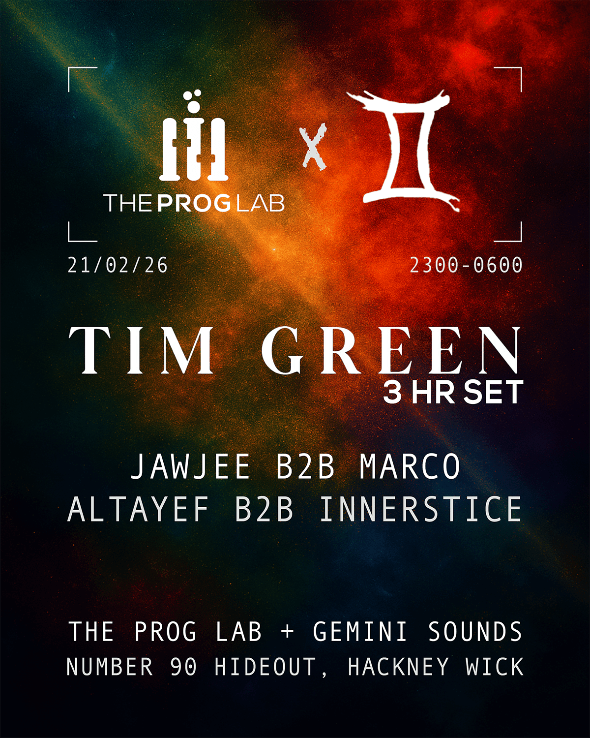 The Prog Lab X Gemini Sounds Presents Tim Green Cover