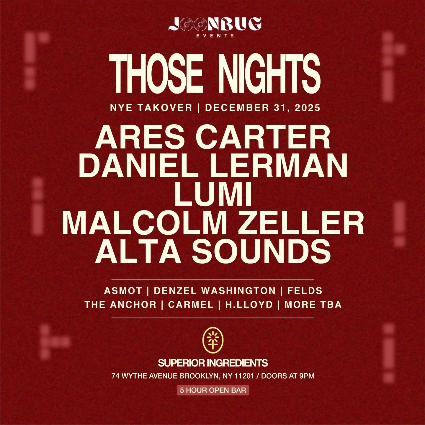 Those Nights Nye 26 Williamsburg Bklyn Cover