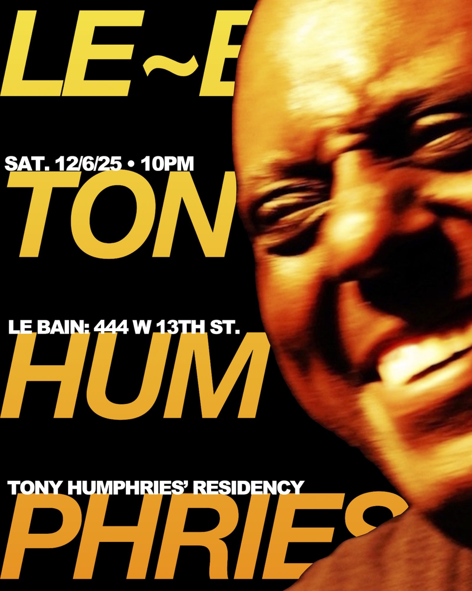 Tony Humphries' Residency Cover