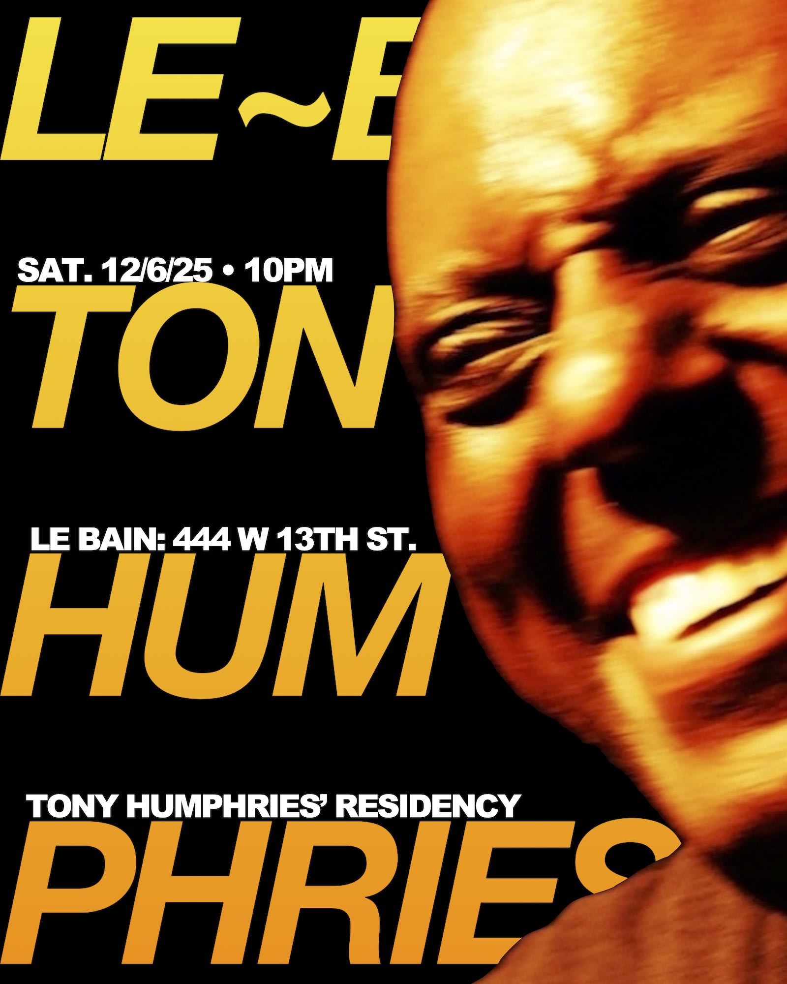 Tony Humphries' Residency Cover