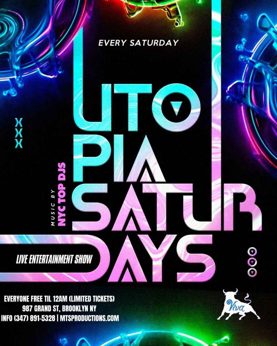 Utopia Saturdays – February 7th - Williamsburg Bk Cover