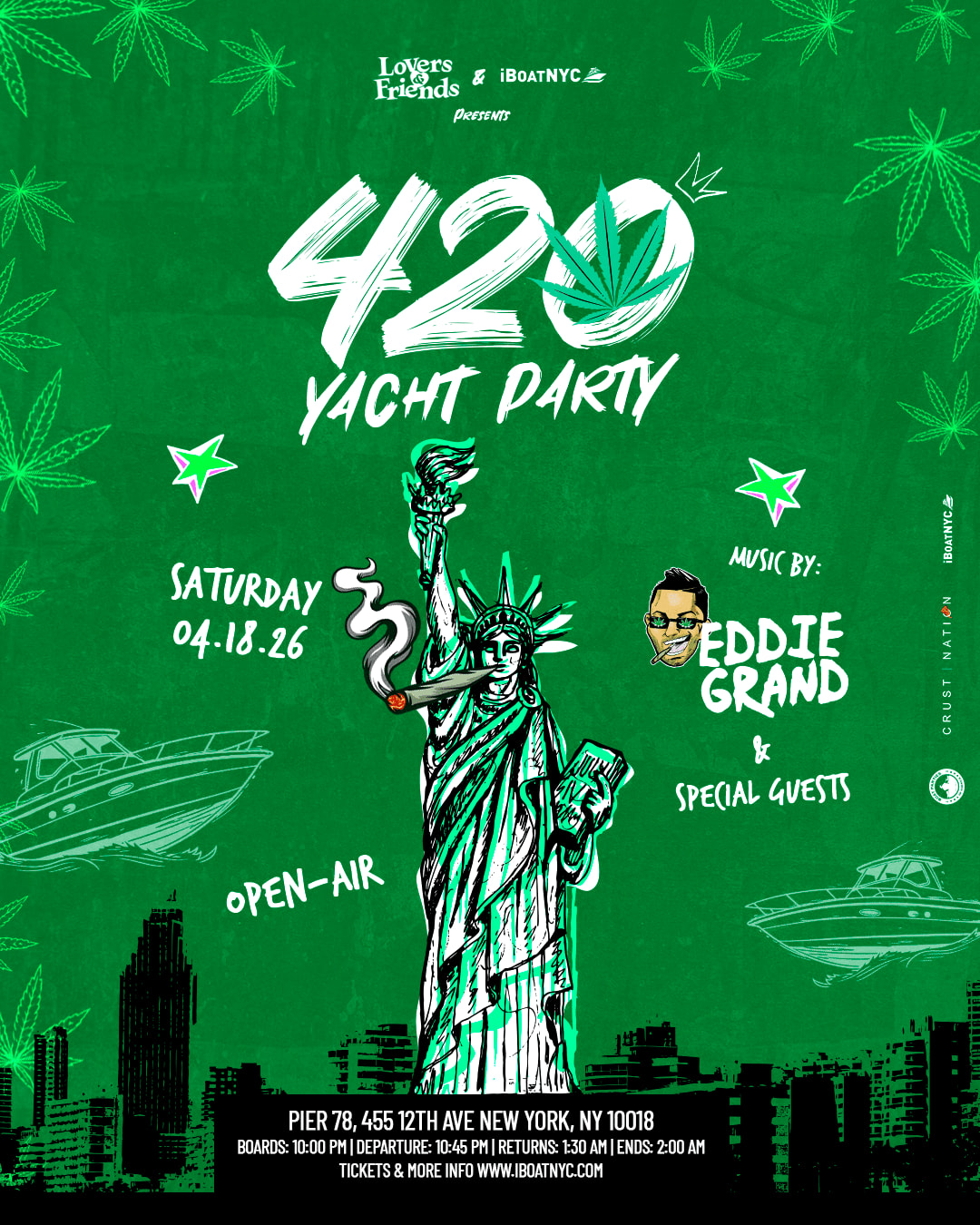 Vibes Are High 420 Boat Party Yacht Cruise Nyc Cover