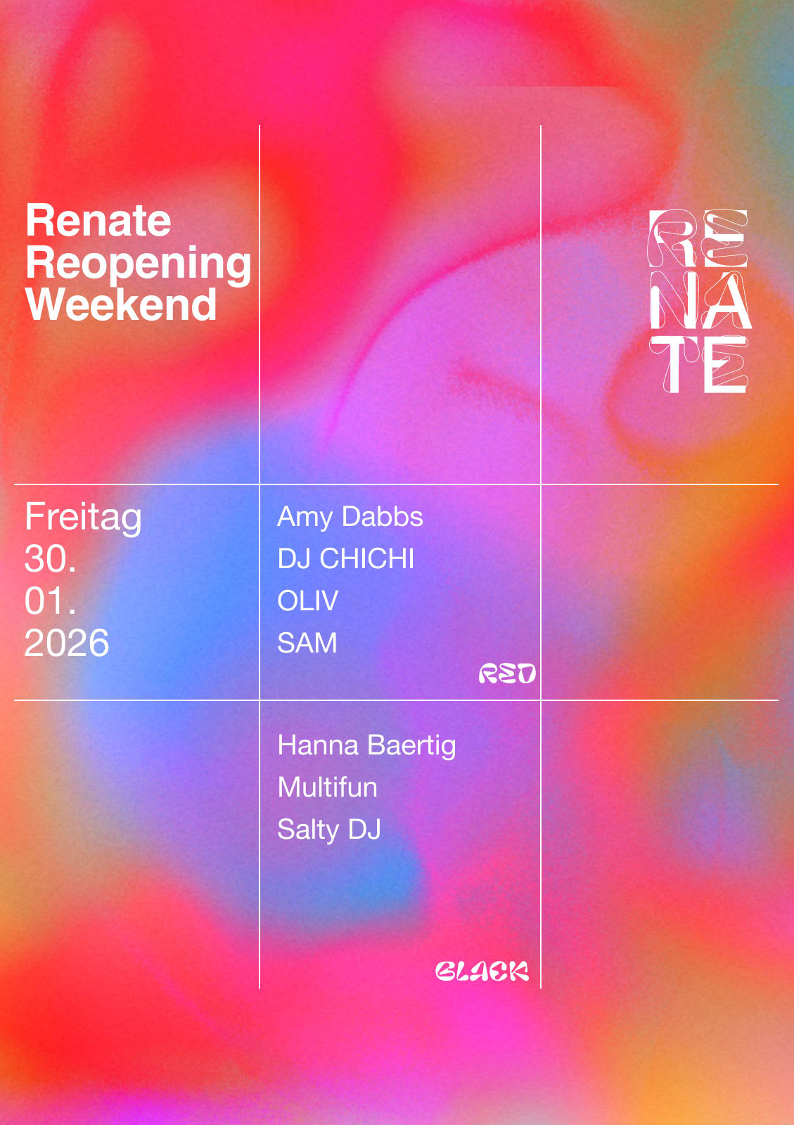 We're Back! Renate Soft Re-Opening Cover