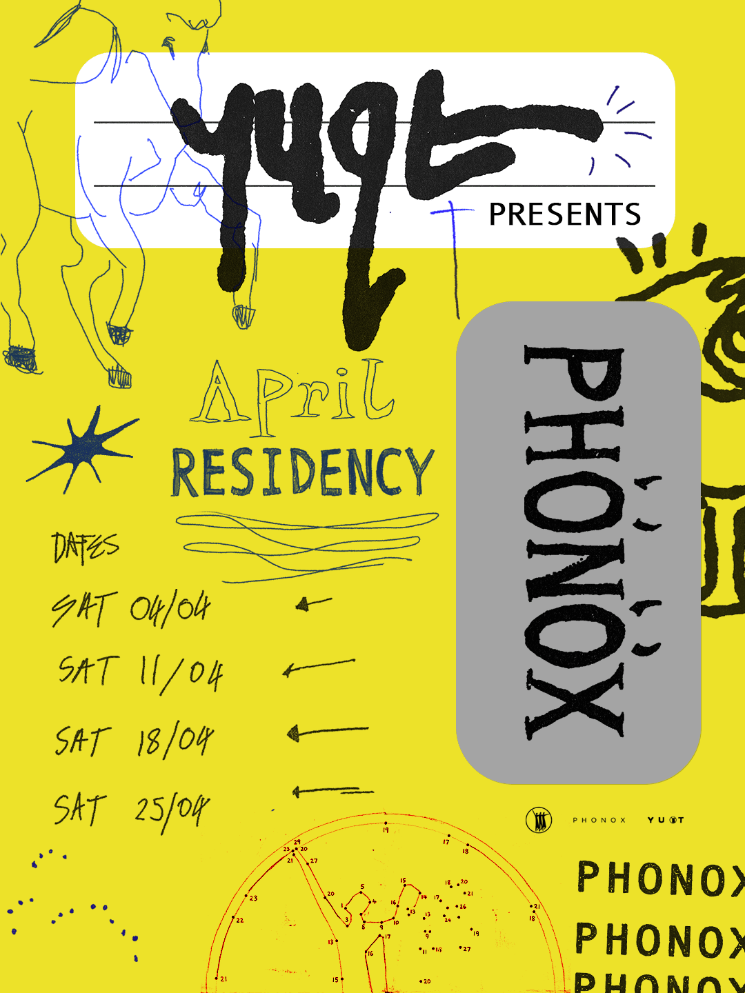 Y U Qt: 4 Saturdays At Phonox (11th April) Cover