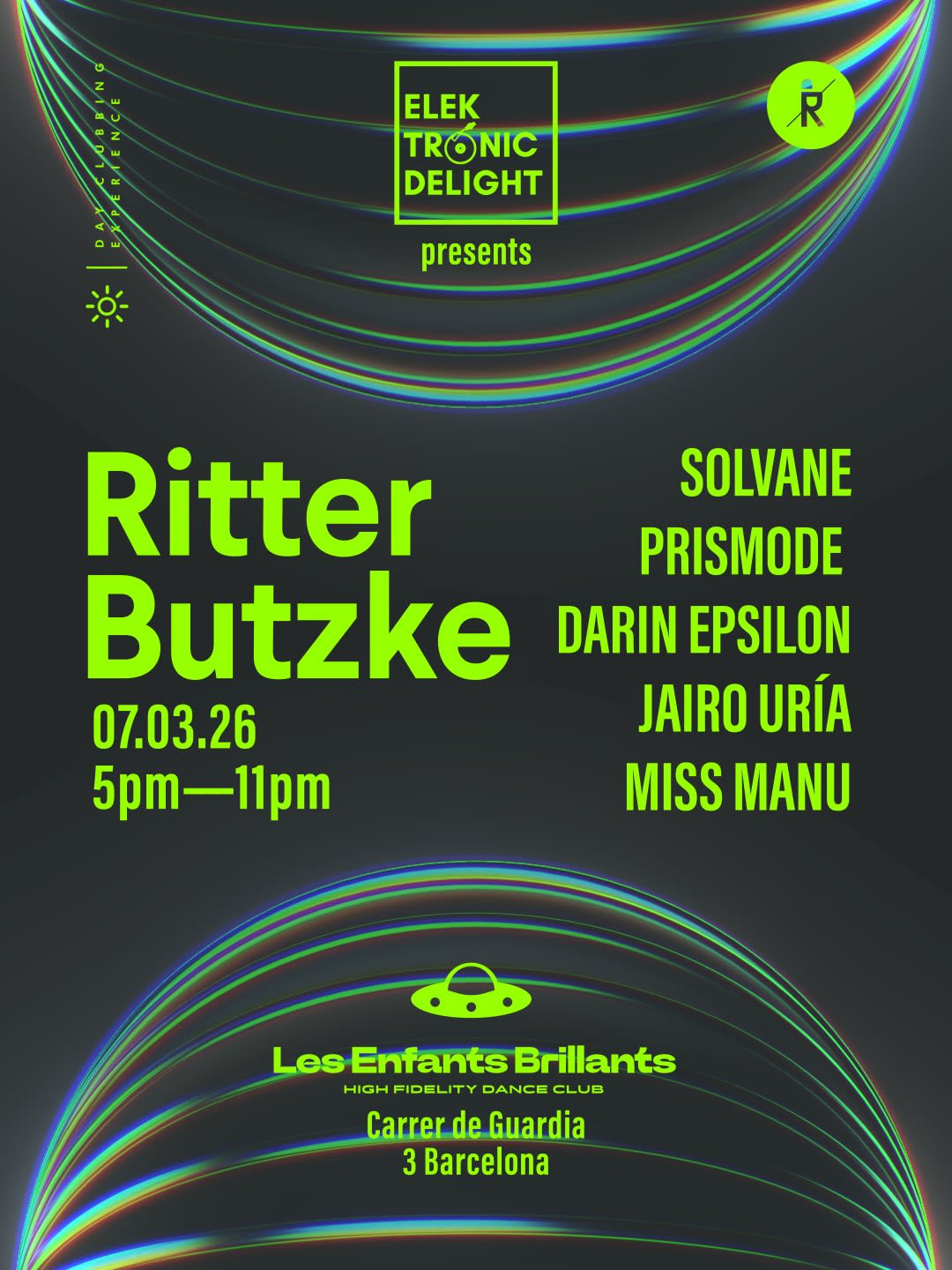 (Day Event) Elektronic Delight Presents: Ritter Butzke Showcase Cover