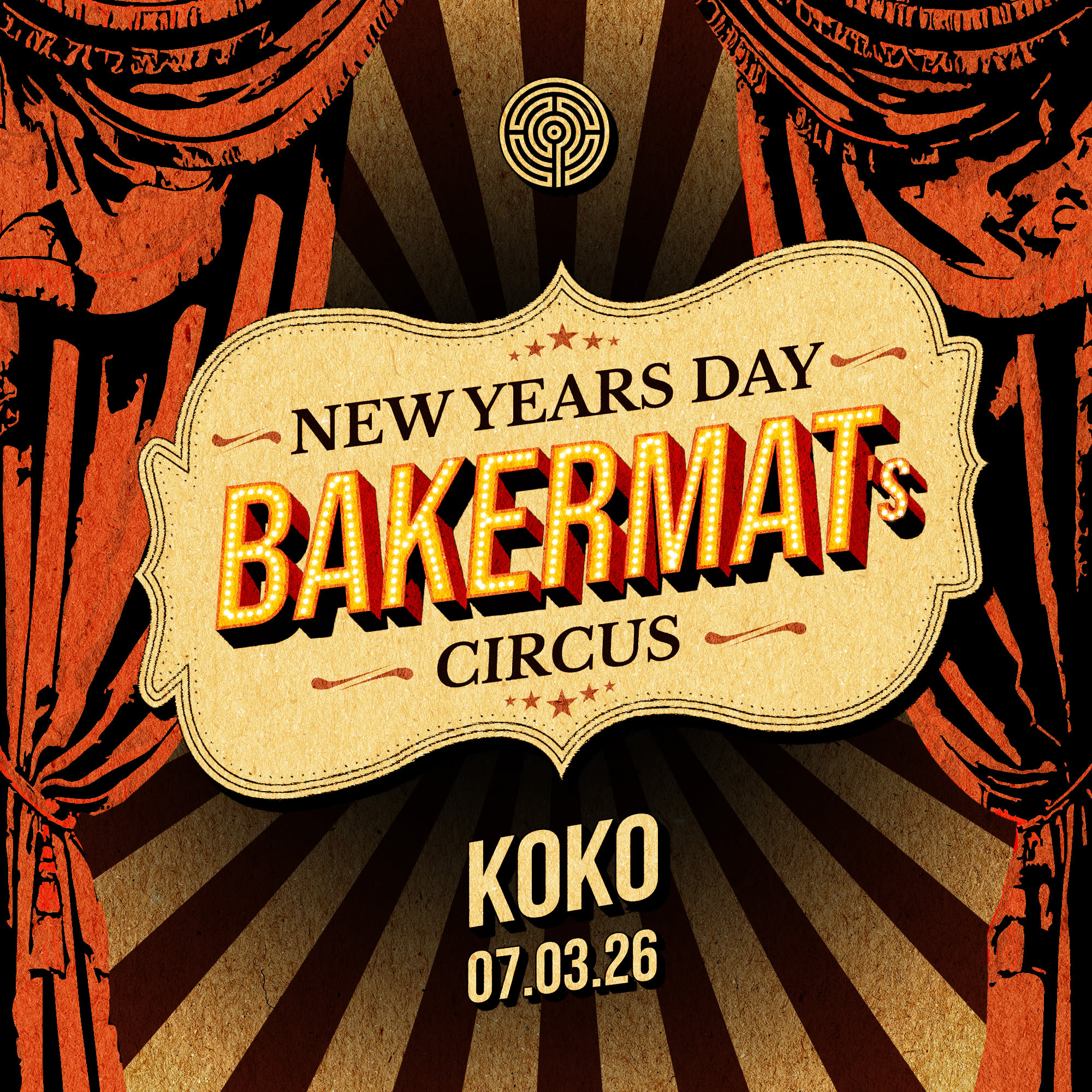 [Rescheduled] Bakermat's Circus  Cover