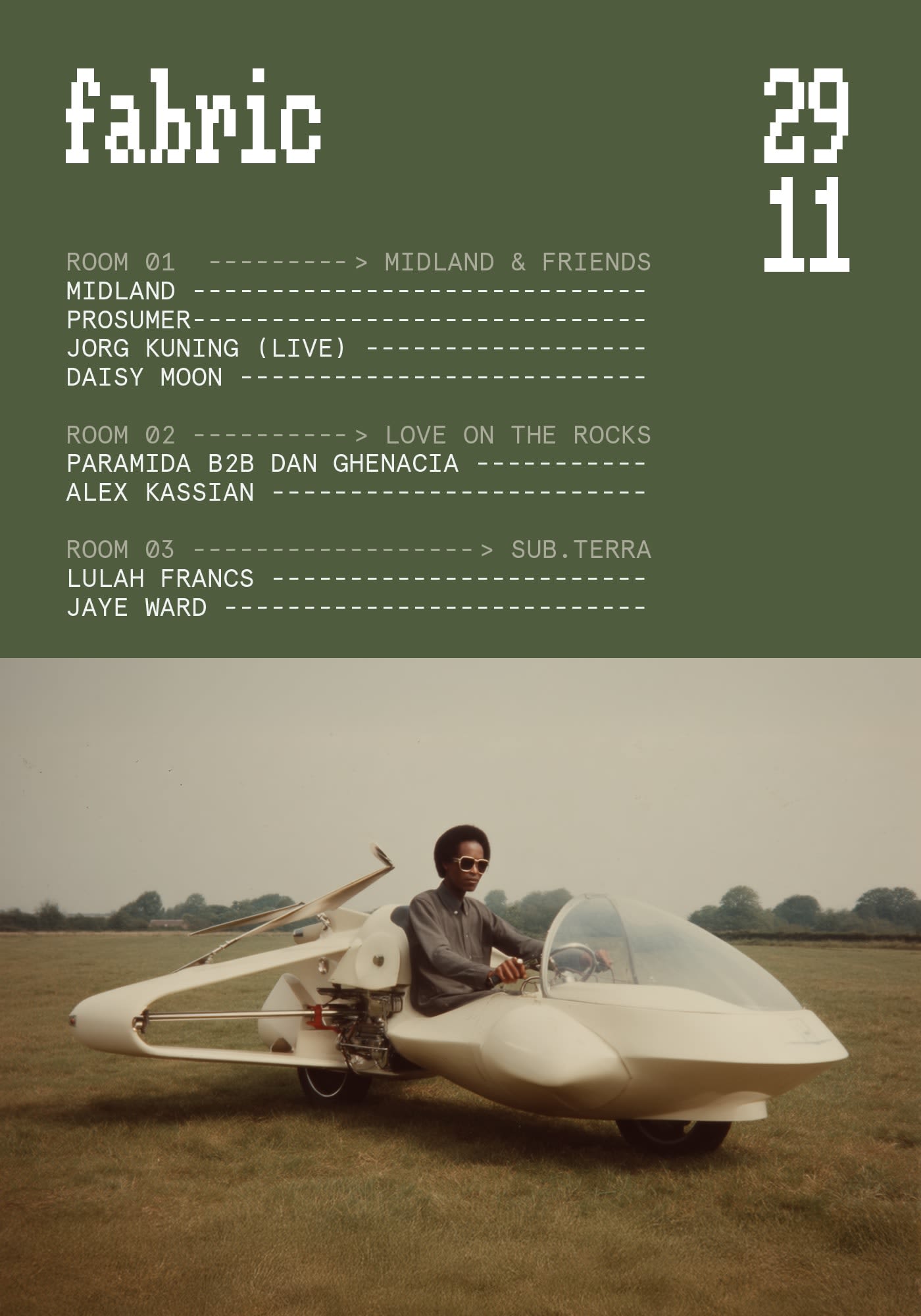 Fabric: Midland, Paramida B2b Dan Ghenacia, Daisy Moon, Jorg Kuning (Live), Lulah Francs + More Cover