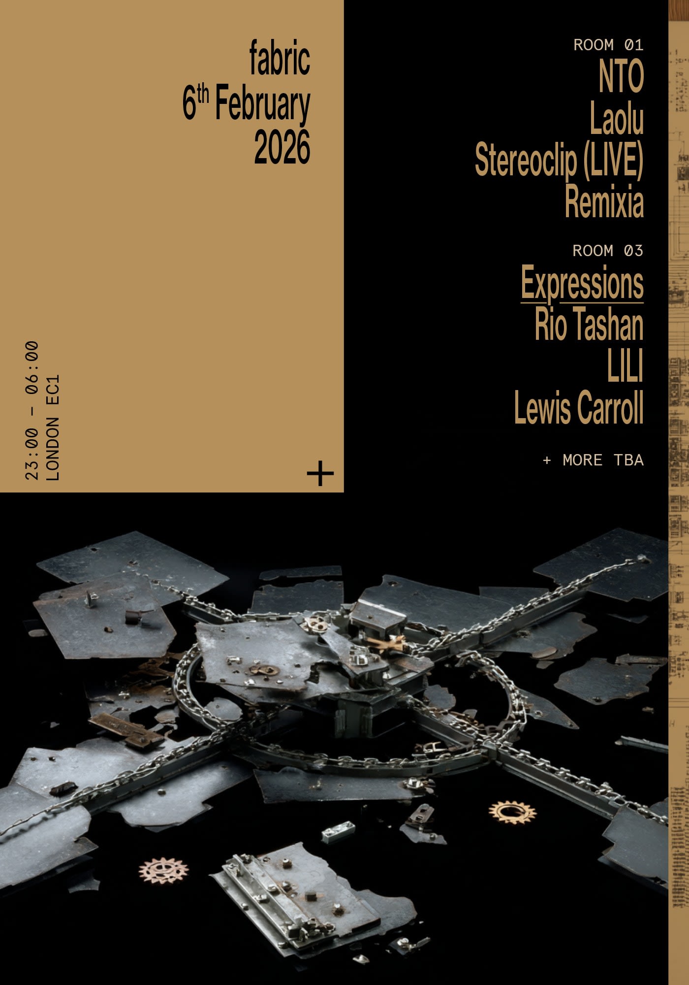 Fabric: Nto, Laolu, Stereoclip (Live), Remixia Rio Tashan, Lili, Lewis Carroll Cover