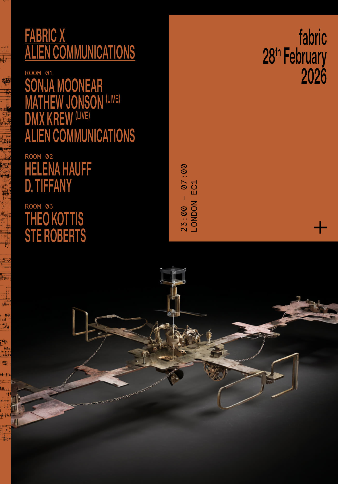 Fabric X Alien Communications: Sonja Moonear, Helena Hauff, D. Tiffany, Mathew Jonson (Live) Cover