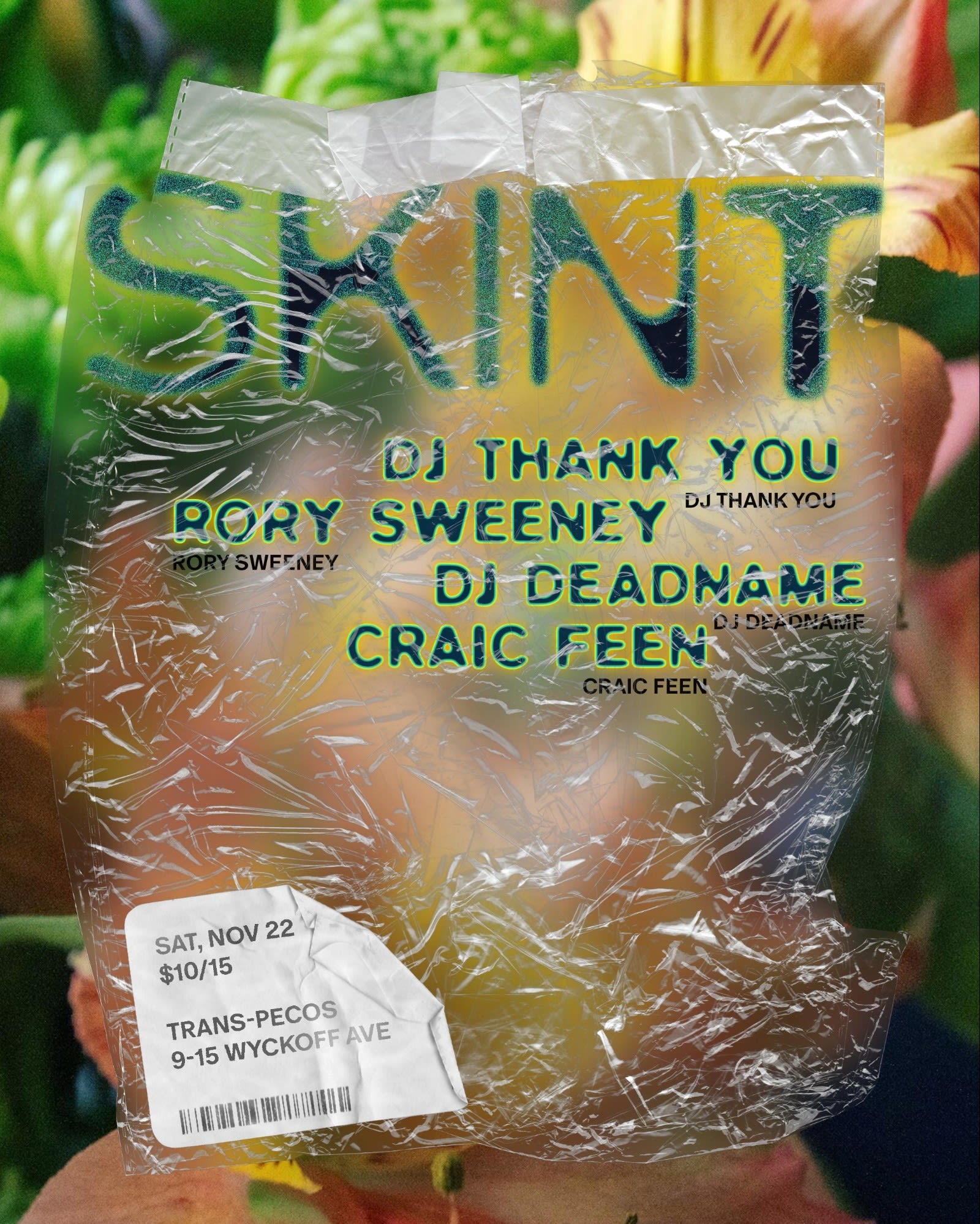 Skint 03: Dj Thank You, Rory Sweeney, Dj Deadname, Craic Feen Cover