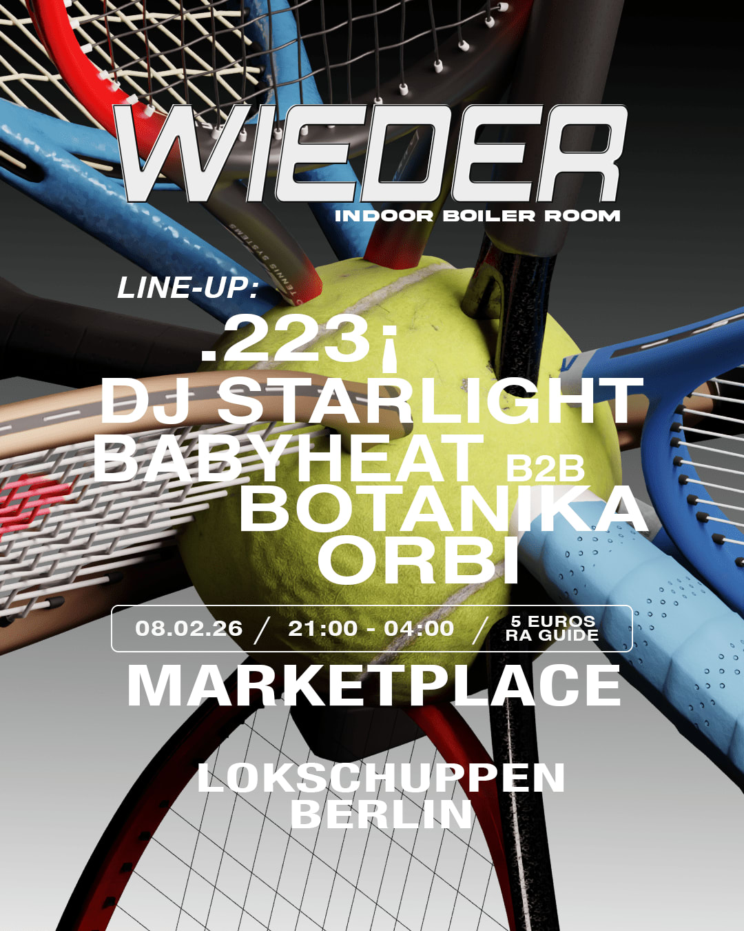 Wieder: Boiler Room Setup + Marketplace Cover