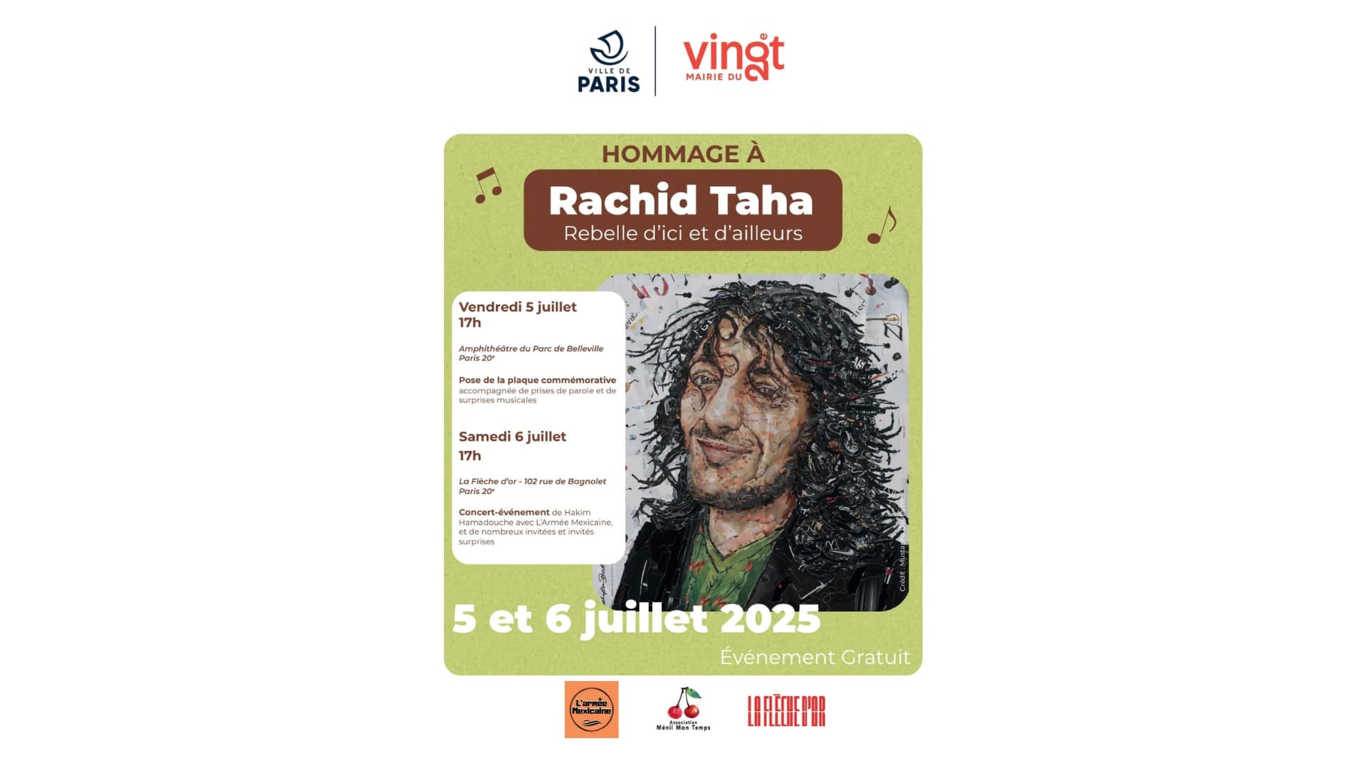Hommage À Rachid Taha, Rebel D'ici Et D'ailleurs Cover