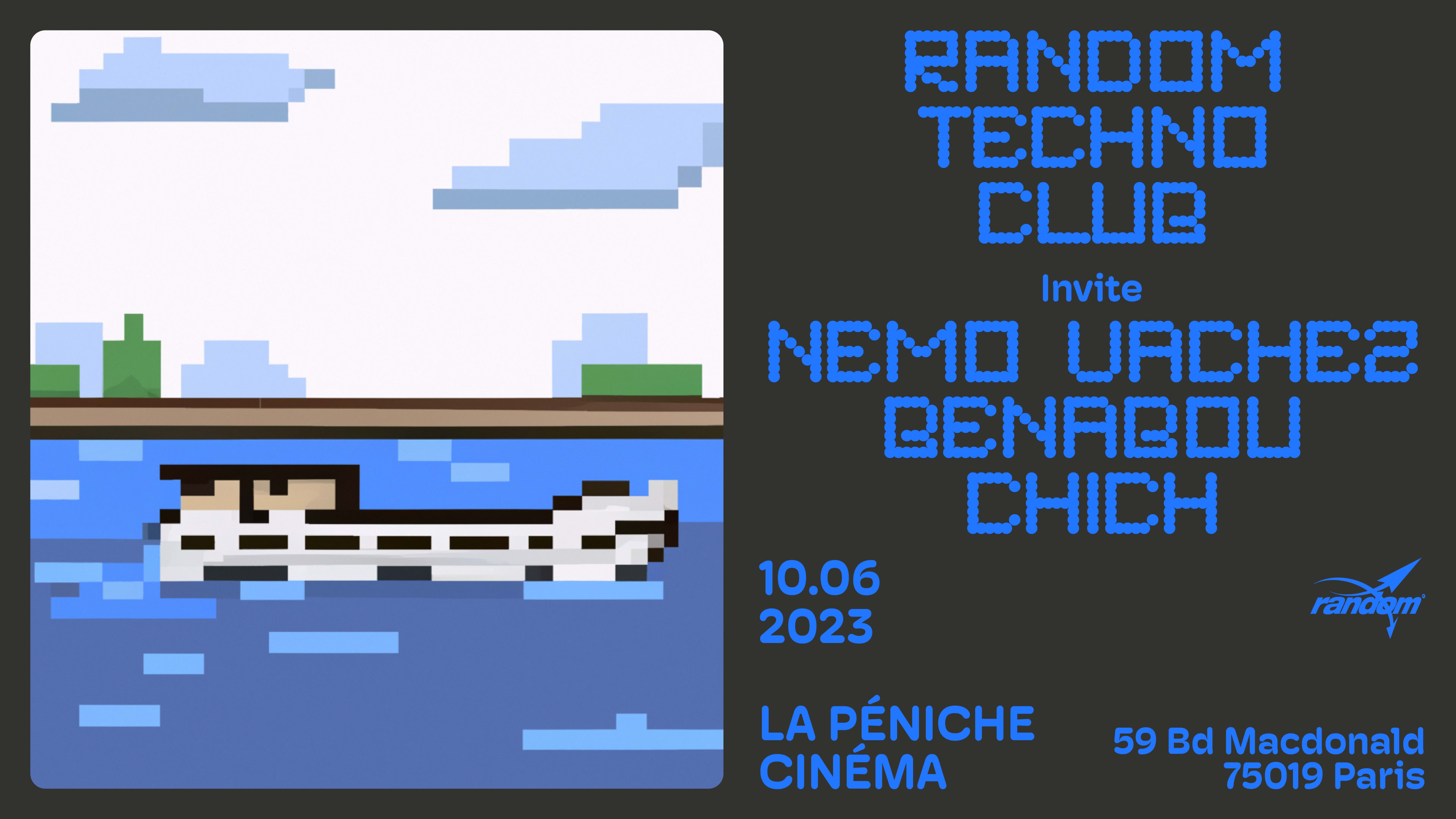Random Techno Club W/ Nemo Vachez, Benabou & Chich Cover