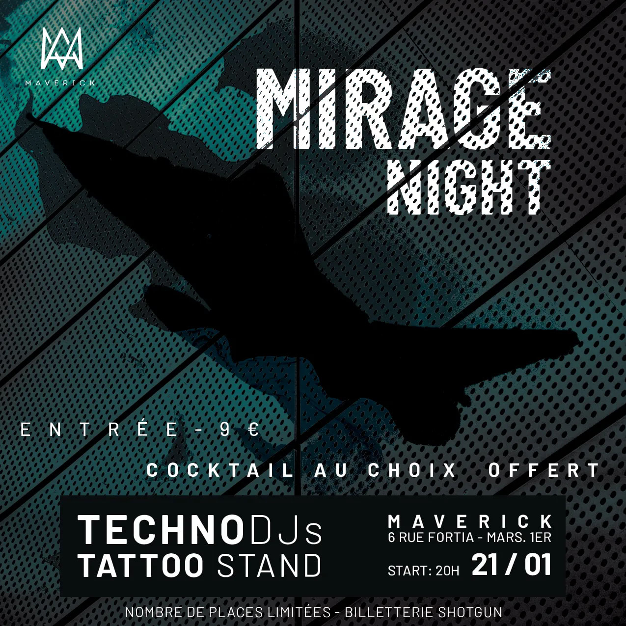 Mirage Night : Techno Dj Cover