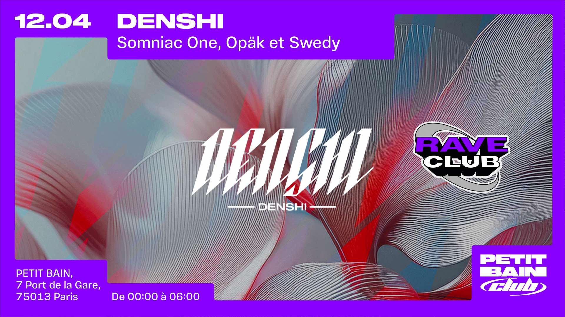 Denshi : Somniac One, Opäk, Swedy Cover