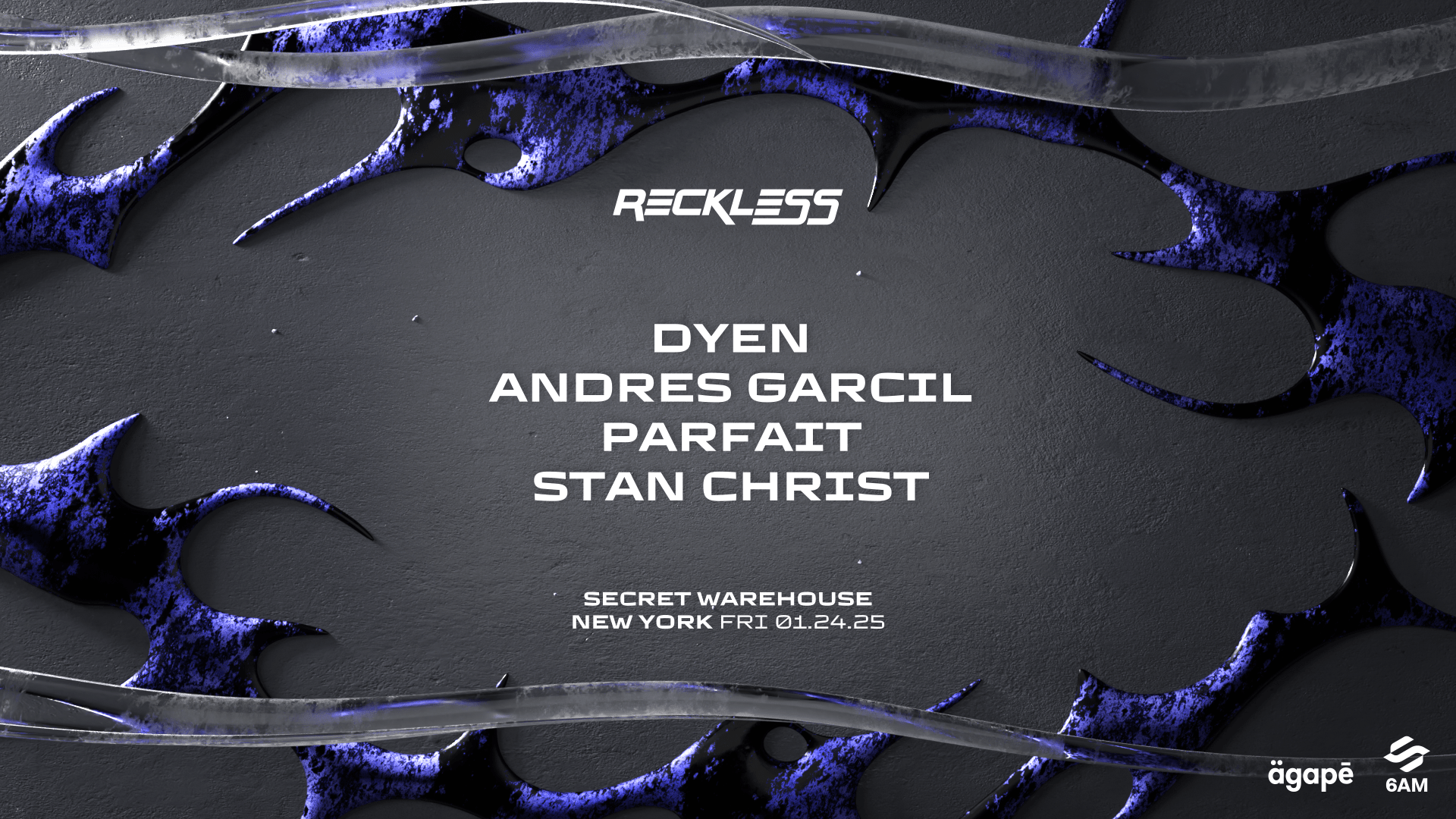 Agape X 6am Present: Reckless Nyc Cover