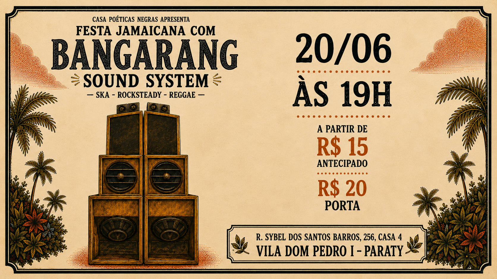 Festa Jamaicana Em Paraty C/ Bangarang Ss Cover
