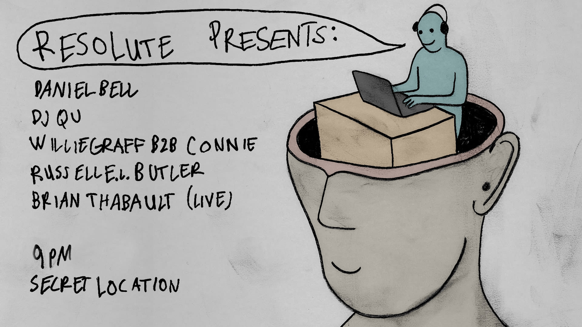 Resolute W/ Daniel Bell, Dj Qu, Willie Graff & Connie Cover