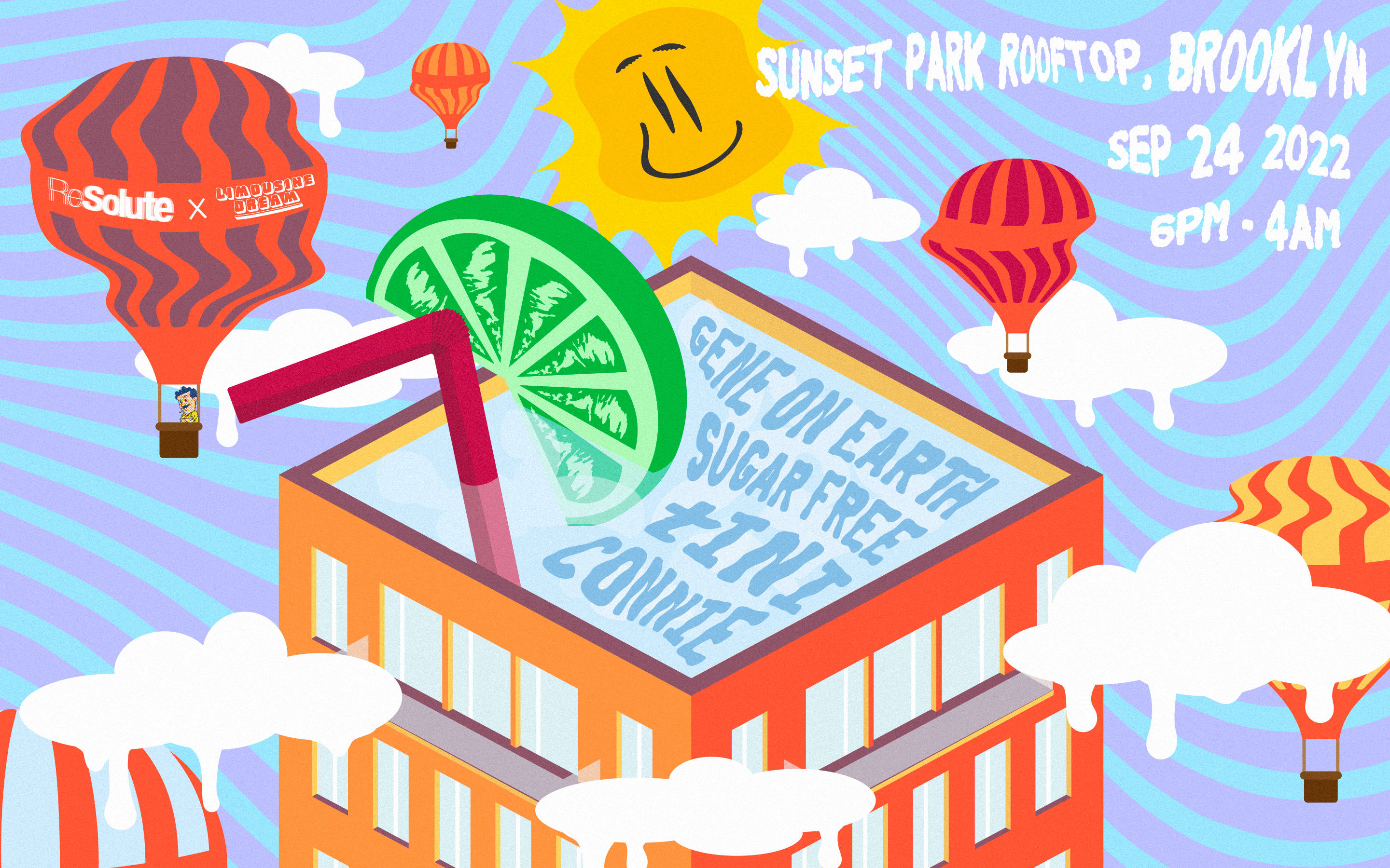 Resolute Presents Limousine Dream W/ Gene On Earth, Sugar Free & Tini  Cover