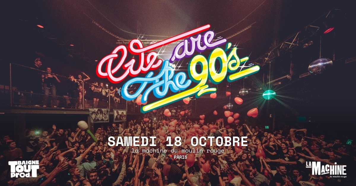 We Are The 90's 18/10/2025 Cover