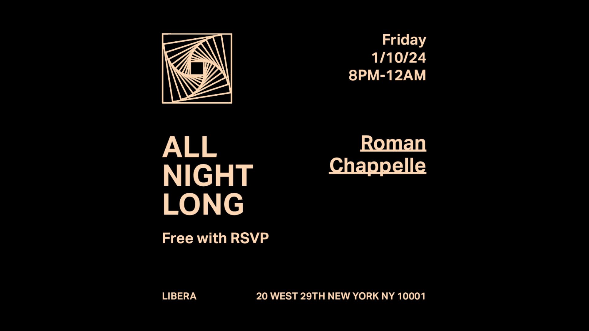 Roman Chappelle – All Night Long Cover