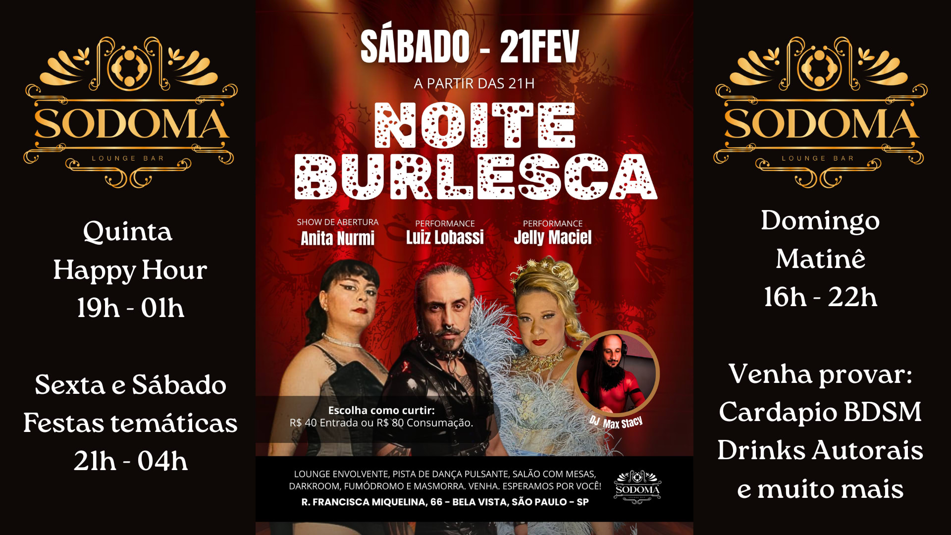 Sodoma (Sábado) - Noite Burlesca Cover