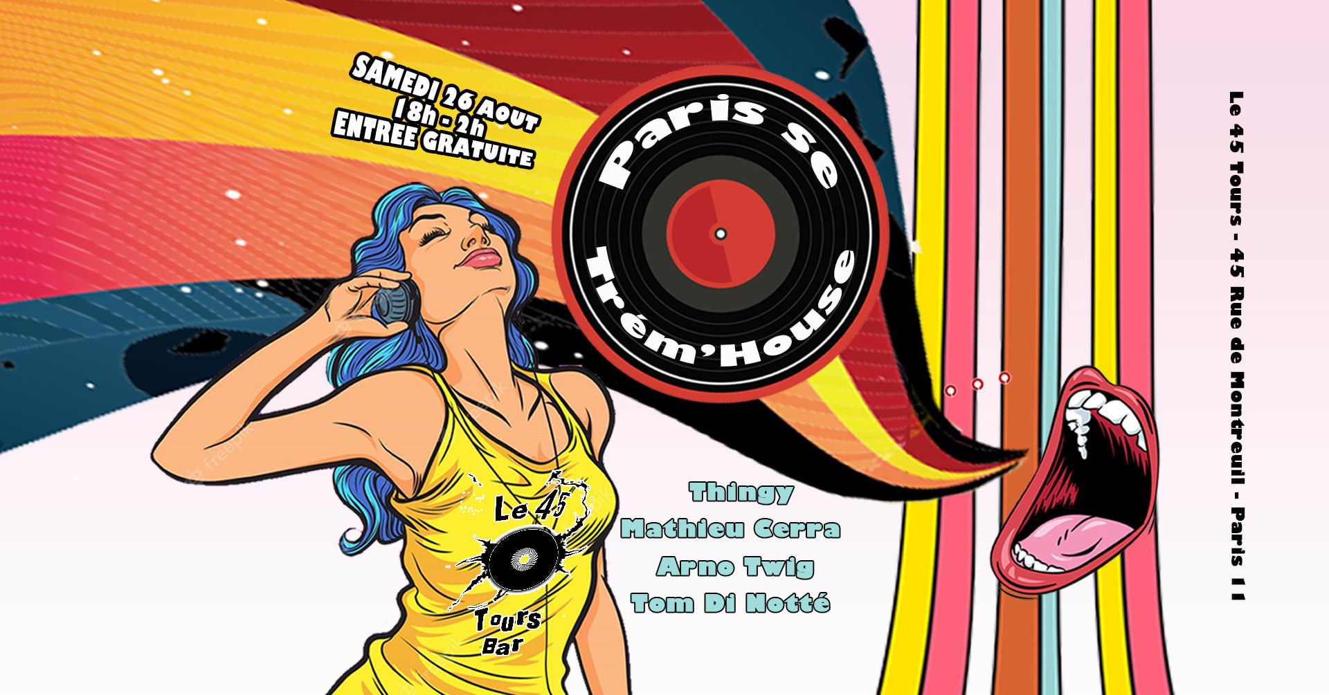 Paris Se Trém'house @ Le 45 Tours Cover