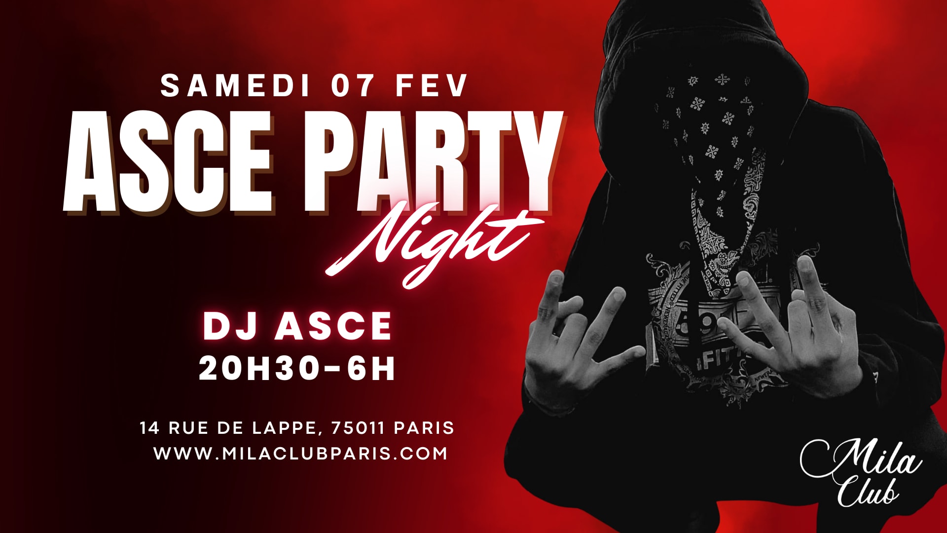 Asce Party - Mila Club Paris Cover