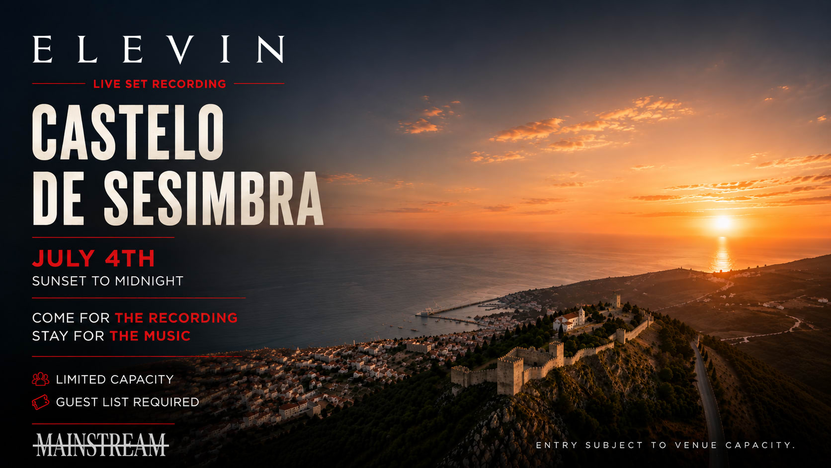 Elevin Live Set Recording + Party At Castelo De Sesimbra Cover