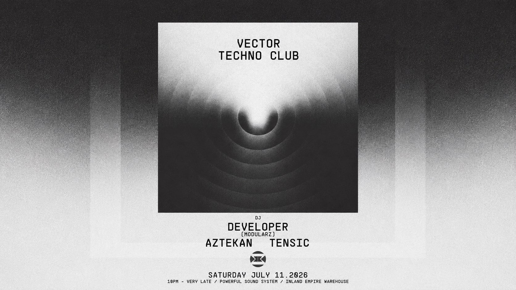 Vector Techno Club: Developer, Aztekan, & Tensic Cover
