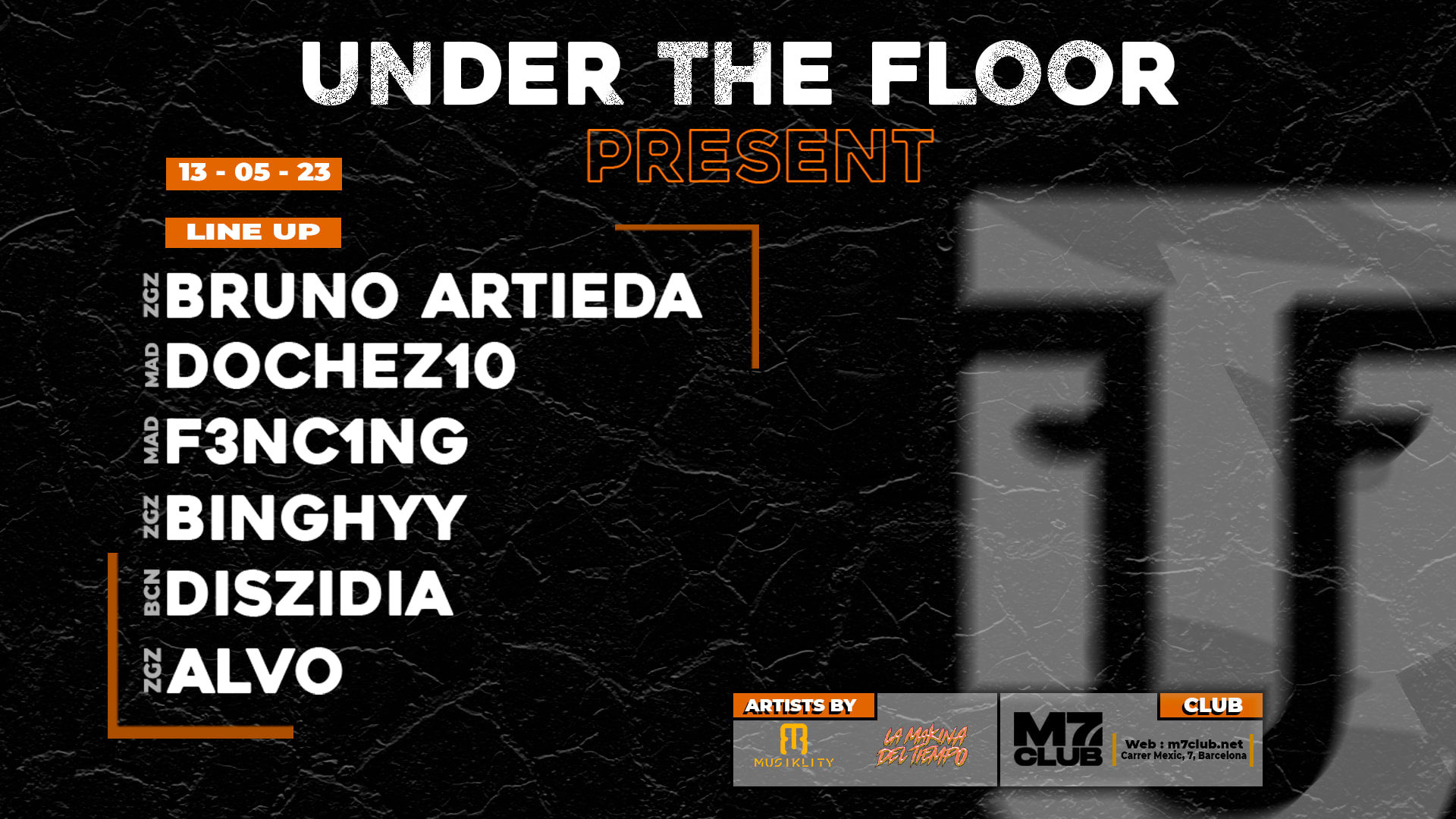 Utf X M7 (Showcase Musiklity & Makina Del Tiempo) Cover