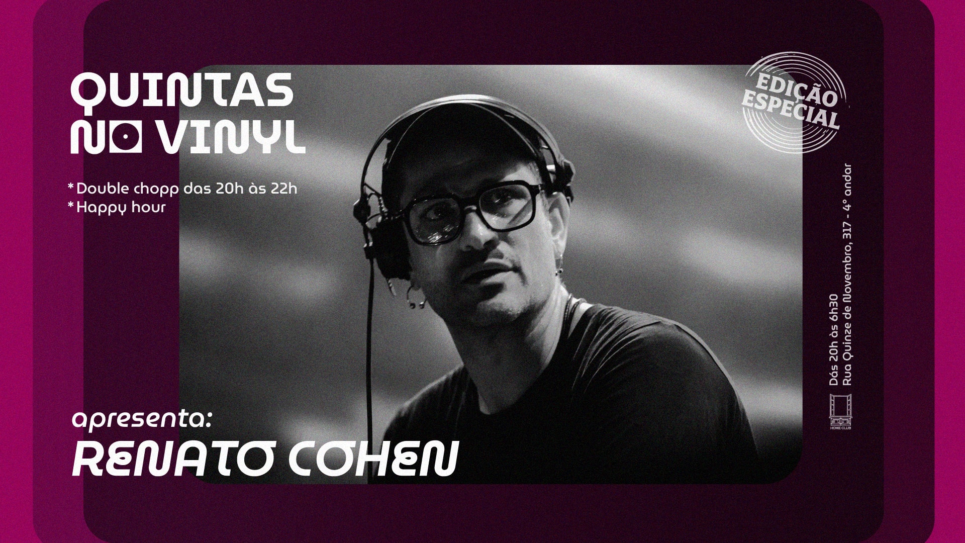 Quintas No Vinyl Convida Renato Cohen Cover