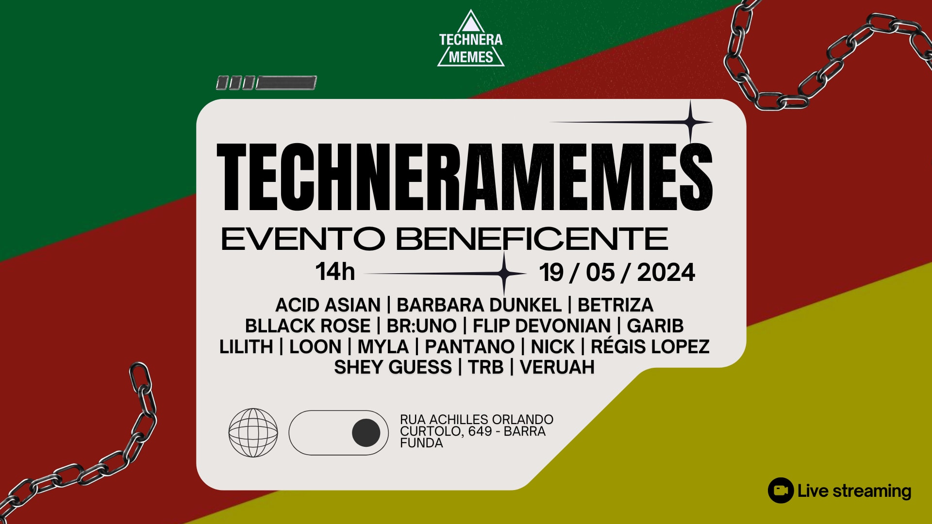 Technera Memes Evento Beneficente Cover