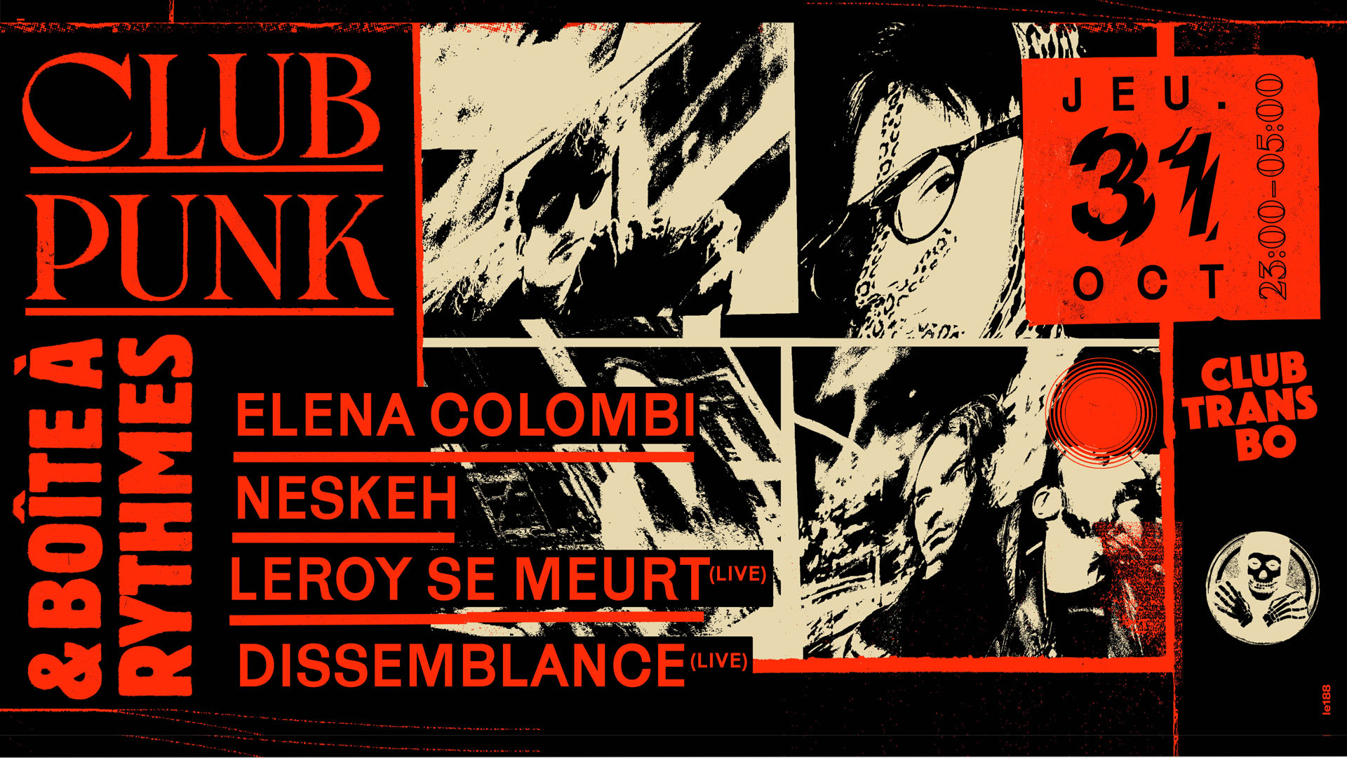 Club Punk & Boîte À Rythmes : Elena Colombi, Leroy Se Meurt Cover