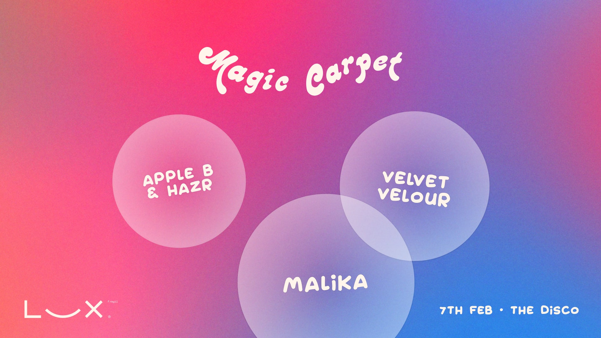 Magic Carpet With Malika And Velvet Velour Cover
