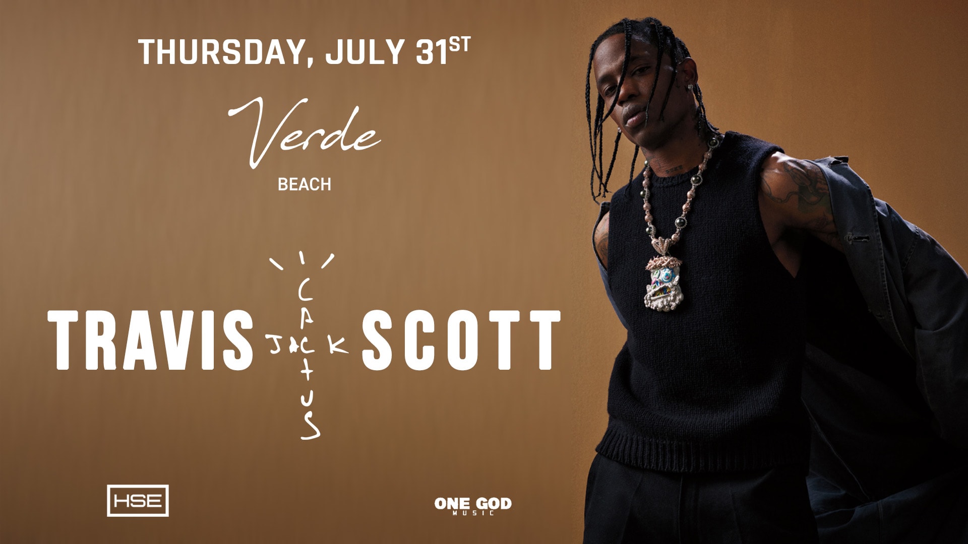 Travis Scott X Verde Beach - Live Performance Cover