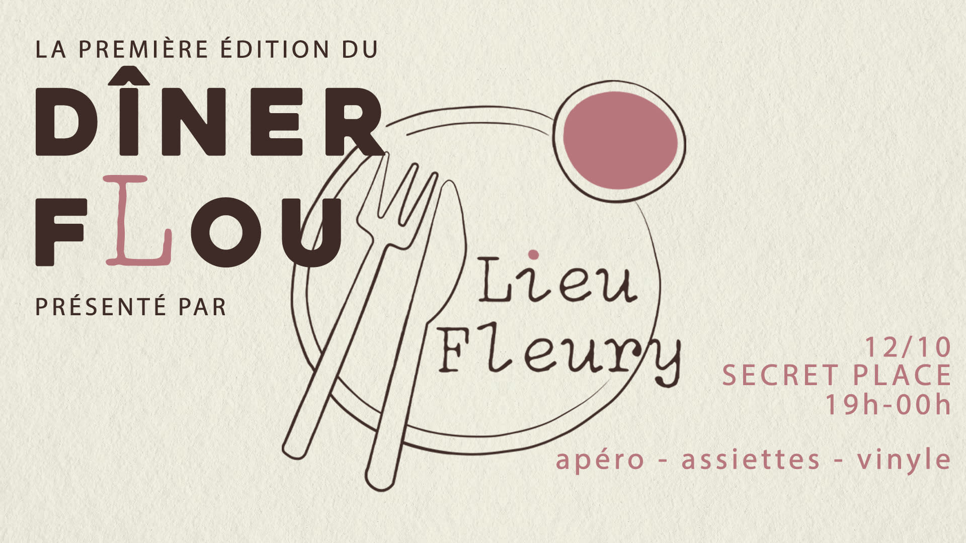 Dîner Flou Cover