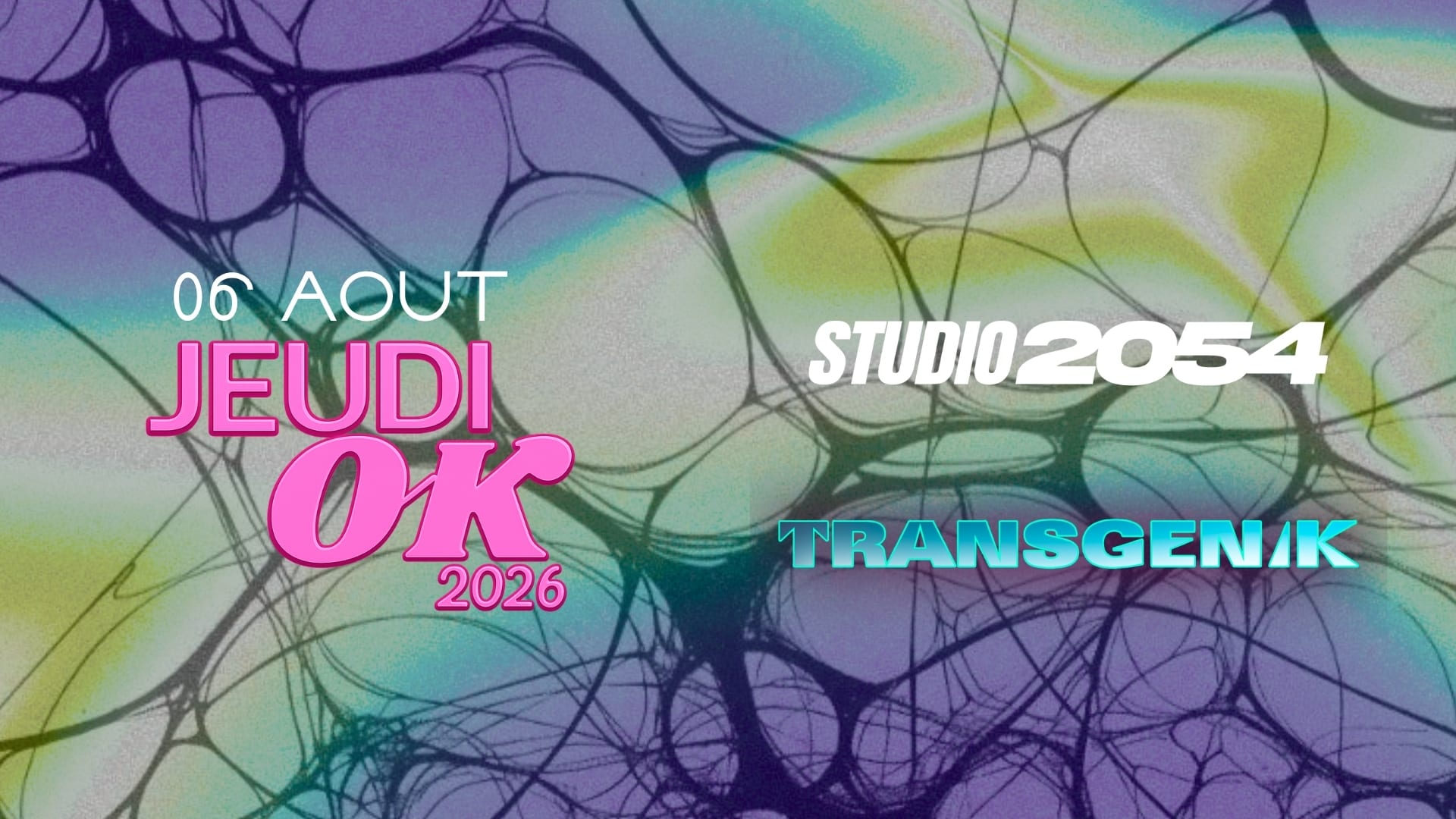 Jeudi Ok : Studio 2054 + Transgenik Cover