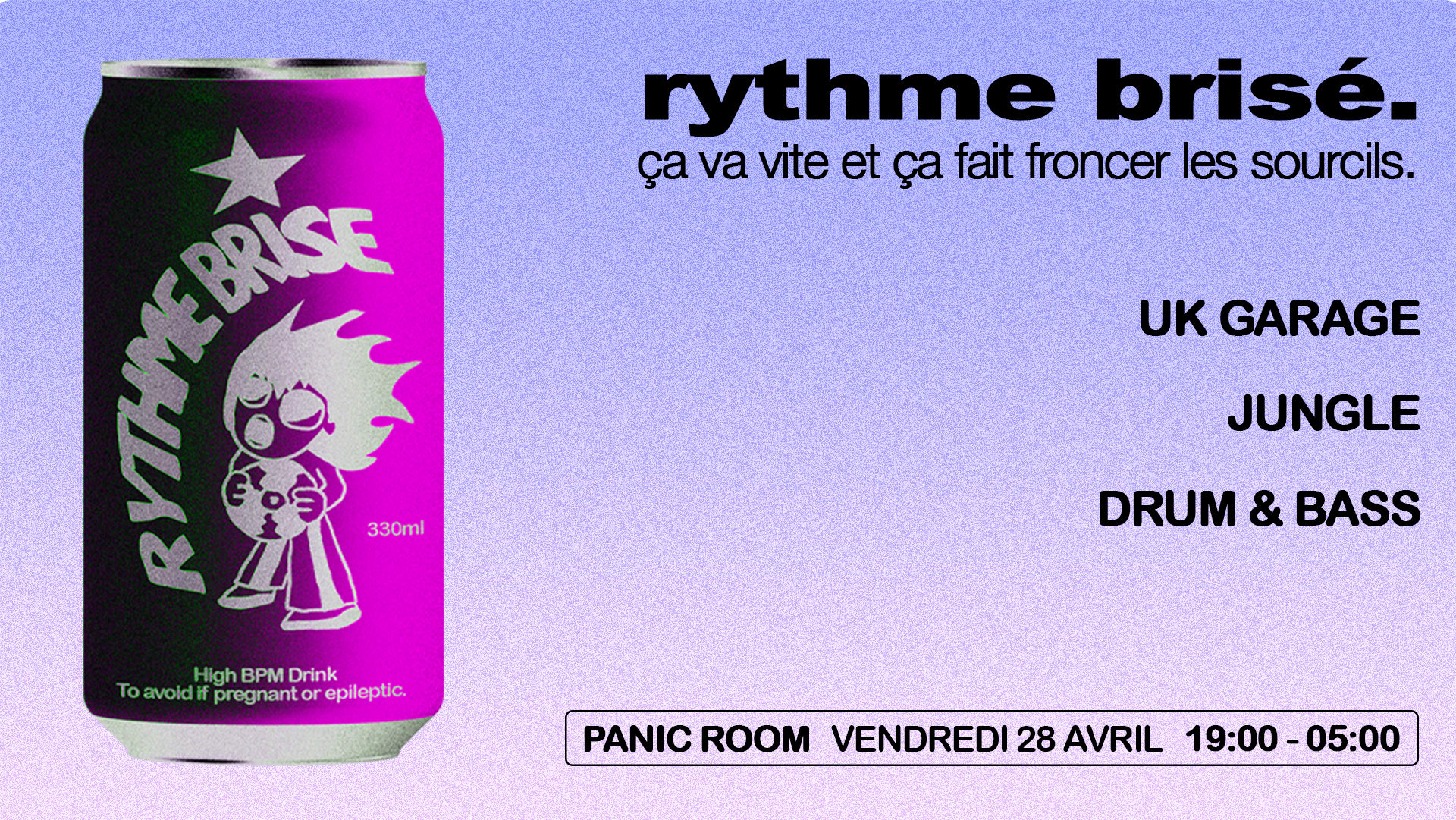 Rythme Brisé | High Bpm Drink Cover