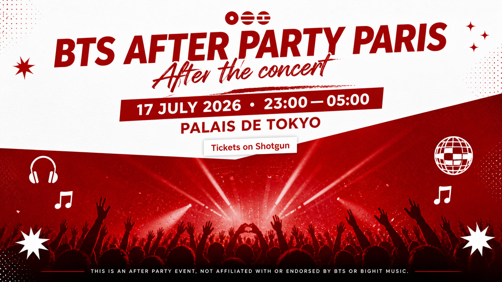 Bts K-Pop After Party Paris - Palais De Tokyo Cover