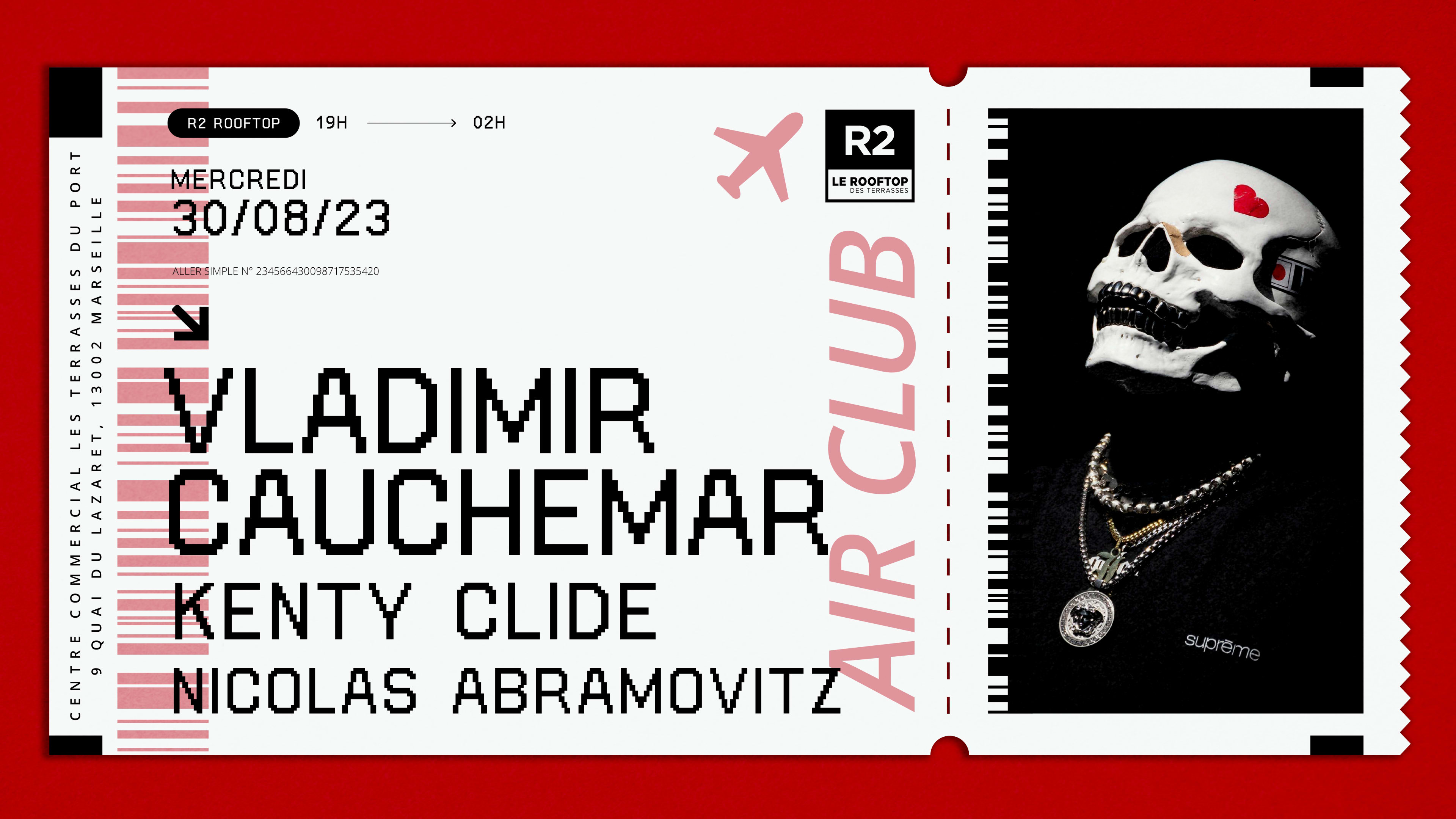 R2 I Le Rooftop X Air Club : Vladimir Cauchemar 30.08 Cover
