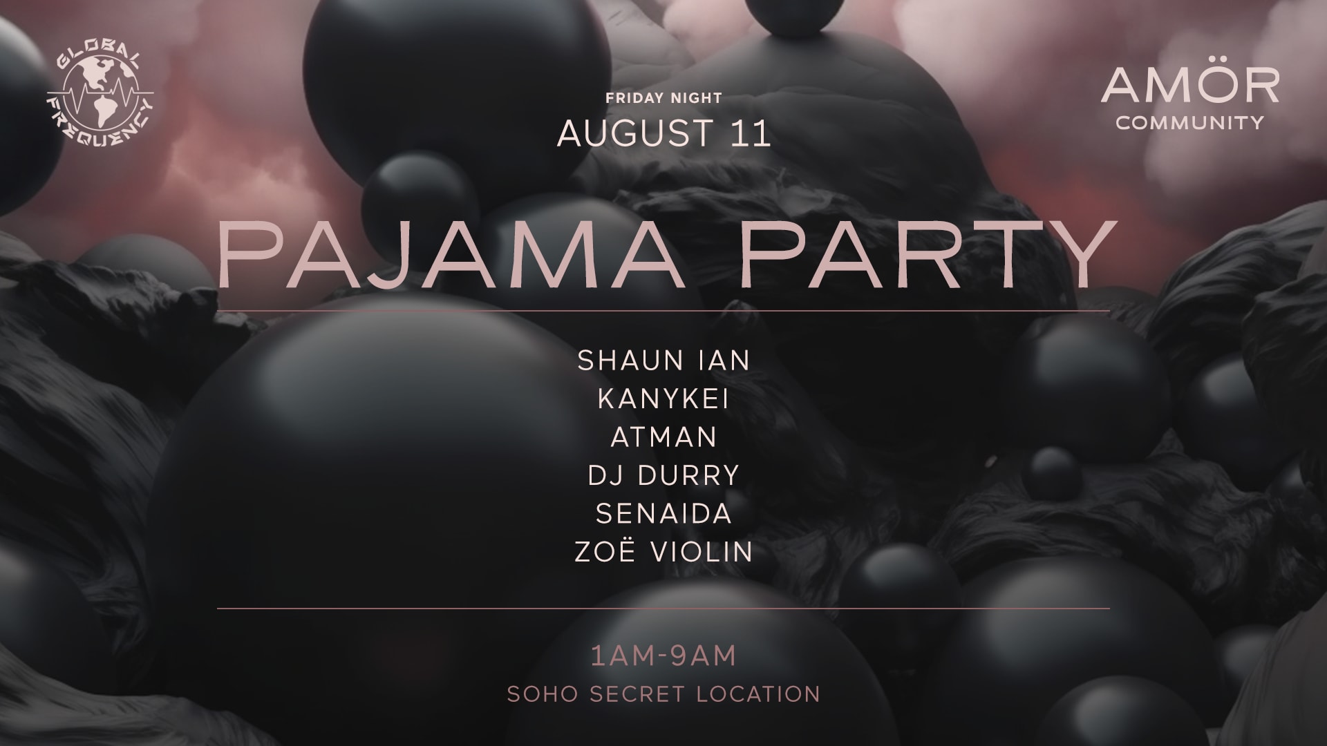 Pajama Party By Amör & Global Frequency Cover