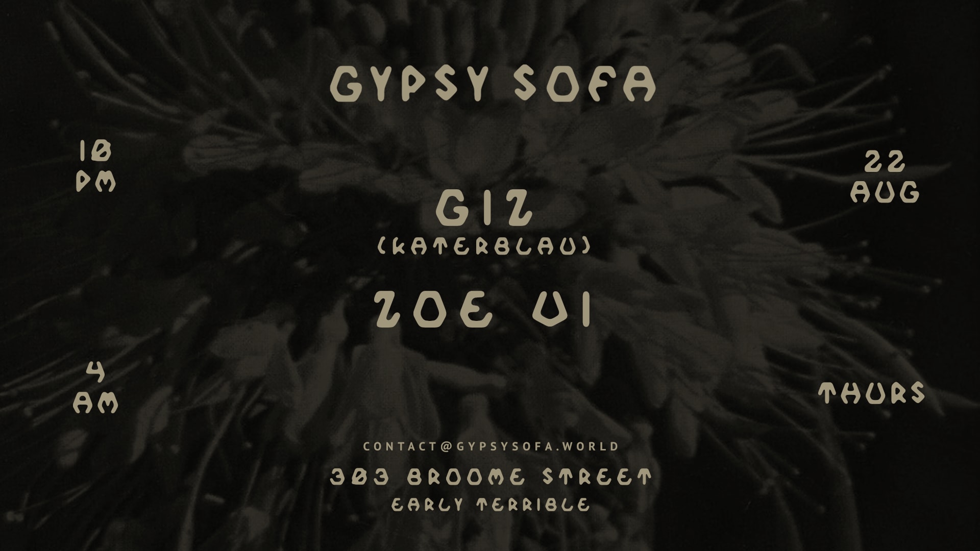 Gypsy Sofa: Giz(Katerblau) & Zoe VI, August 22 Cover