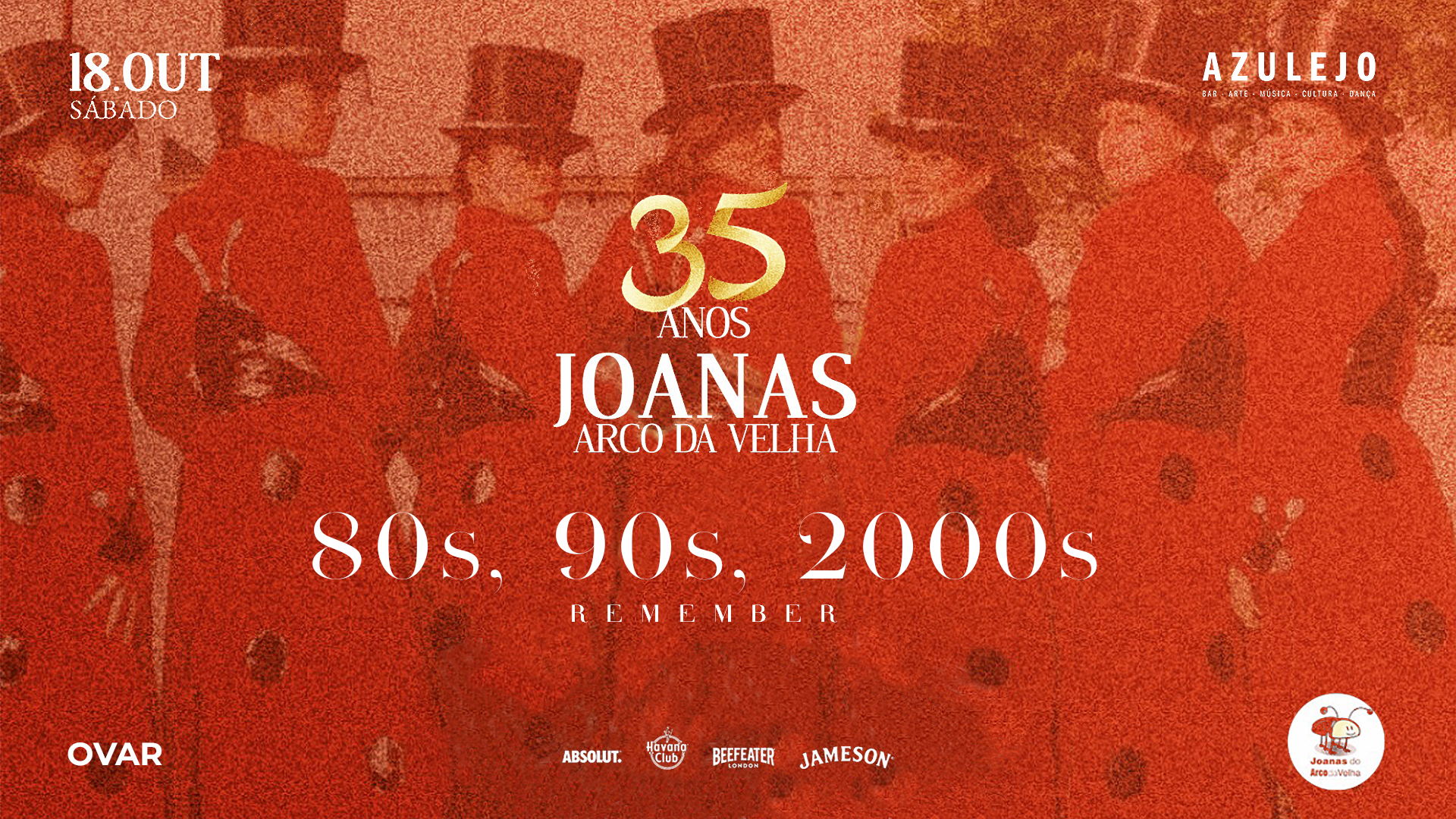 Festa Anos 80s • 90s • 2000s – Azulejo Ovar Cover