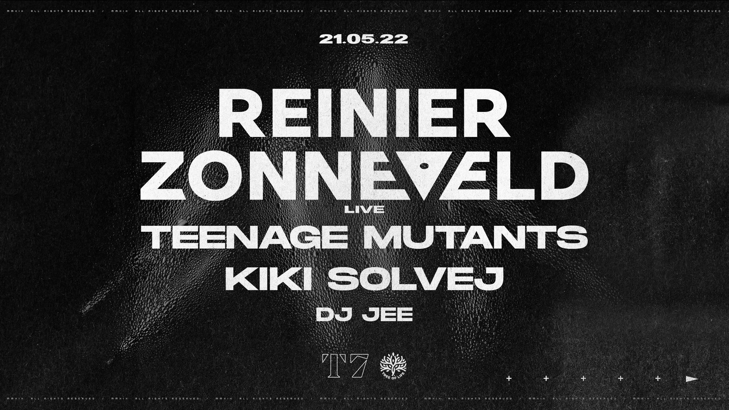 T7 : Reinier Zonneveld (Live), Teenage Mutants & Kiki Solvej Cover