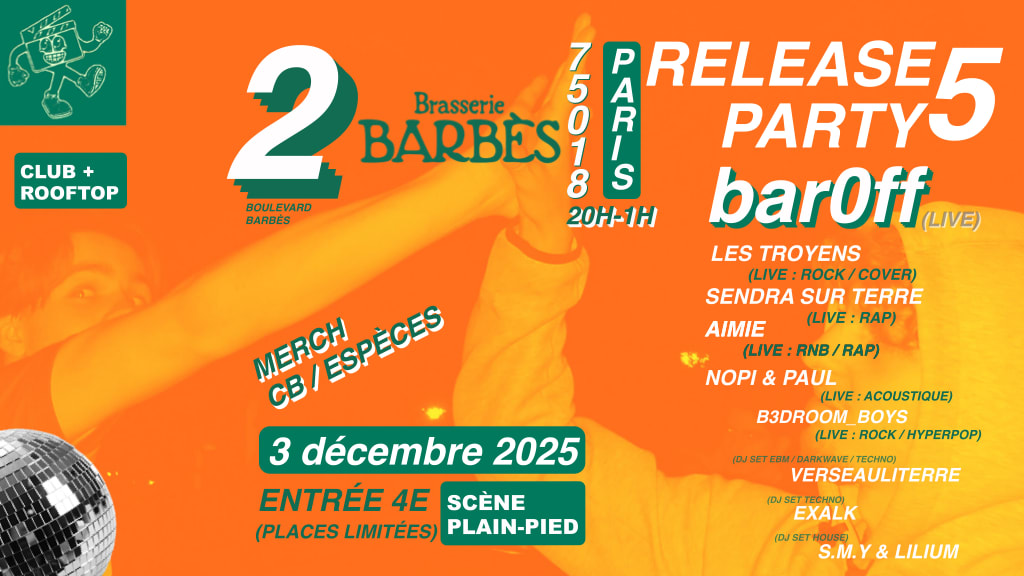 Release Party 5 "Bar0ff" Cover